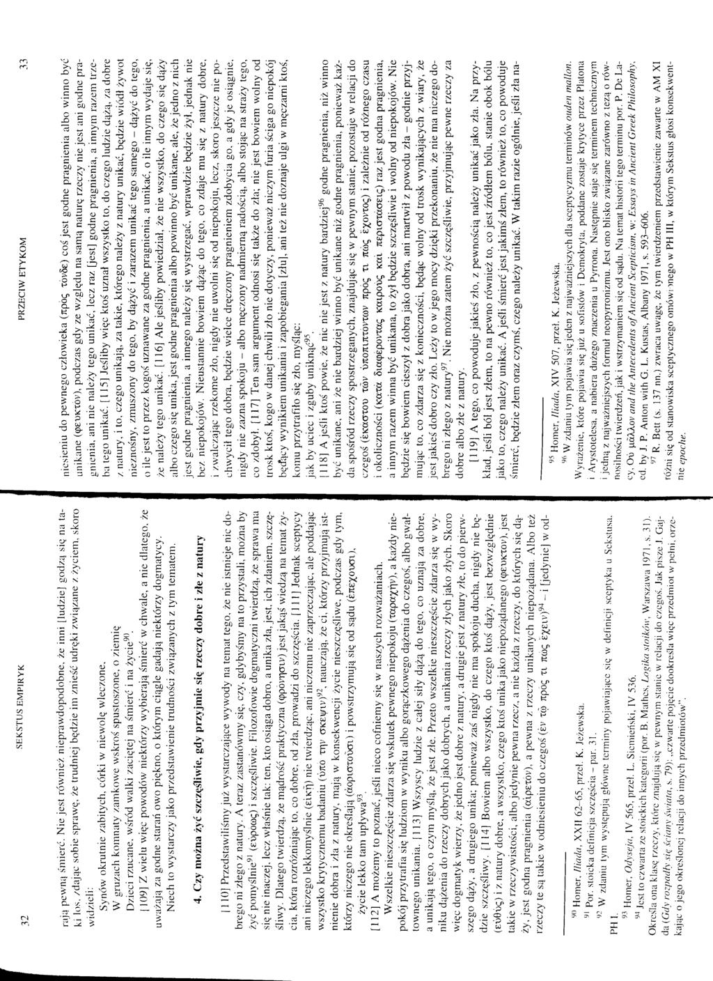 22 SEKSTUS EMPIRYK Pnznciw ETYKOM 33 mi., pewną śmierć.