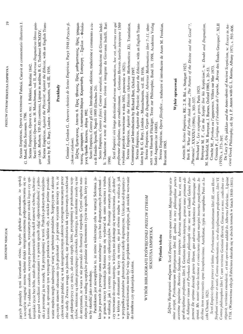 _ 18 znioixiiew Nianczuk PRZECIW ETYKOM seksrusn EMPIRYKA 19 jących pomiędzy tymi kierunkami różnic, łączyło głębokie przekonanie.