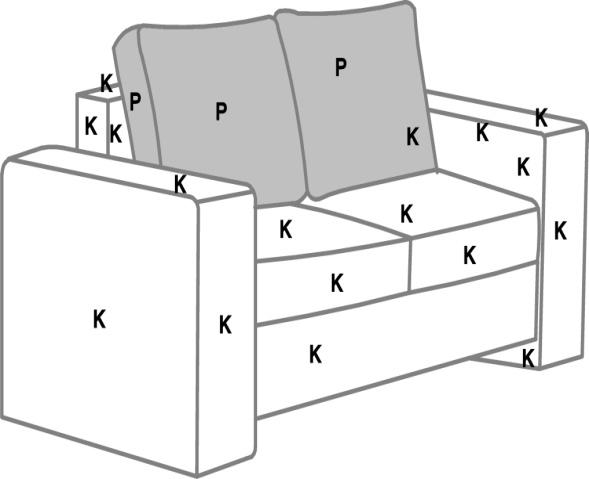 ROCK OPIS A1 A2 B1 B2 B3 B4 FOT. BF - AA 92/95/94 fotel 724 794 845 906 997 1077 FOT. BF - DD 108/95/94 bok z praktyczną półką dostępny w 4 kolorach (B1-B4) 911 979 1028 1088 1175 1257 FOT.