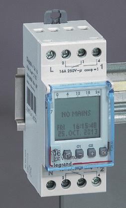 programatory czasowe programatory cyfrowe AlphaRex 3 4126 31 4126 30 4128 72 4128 73 Dane techniczne str. 186 Zgodność z normami IEC/EN 60730-1 i 60730-2-7, VDE 0631 część 1 i 2-7.