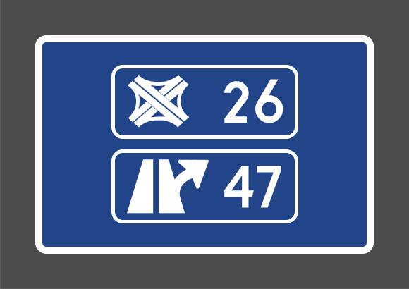 uzasadnionych, ich pochodne odmiany symbol węzła autostrady z drogą