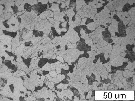 C/s, 0,4 C/s (przekrój poprzeczny) Fig. 5. Microstructure of 23MnB4 steel depending on final rolling temperature and cooling speed: temperature 750 o C, 900 o C and 1020 C, cooling speed 5 C/s, 0.