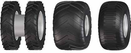 5 Opcja 2 Lewe: Mitas 2 x 700 380/85 R34 Prawe: Michelin 1000/50 R25 Opcja 3 Lewe: Michelin 1000/50 R25 Prawe: Michelin 1000/50 R25 Trelleborg Michelin
