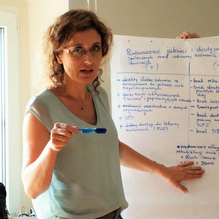 Polityka senioralna wg uczestników warsztatów SFERY WSPÓLNE Sfery wskazywane jako wchodzące w skład dwóch lub więcej ww.