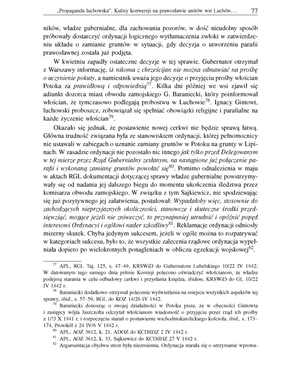 Propaganda luchowska. Kulisy konwersji na prawosławie unitów wsi Luchów.