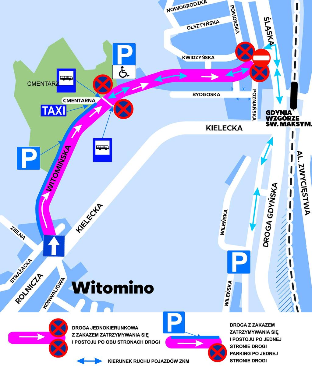 Komunikacja miejska Podobnie jak w ubiegłych latach zostanie uruchomiona linia autobusowa nr 390.