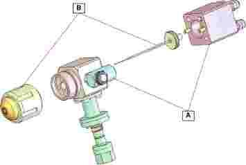 CONVENTIONAL AUTOMATIC ELECTROSTATIC SPRAY GUN PNEUMATISCHE ELEKTROSTATISCHE AUTOMATIK-SPRITZPISTOLE PISTOLA AUTOMATICA ELECTROESTATICA NEUMATICA KAV Ex + BG # 35.397.