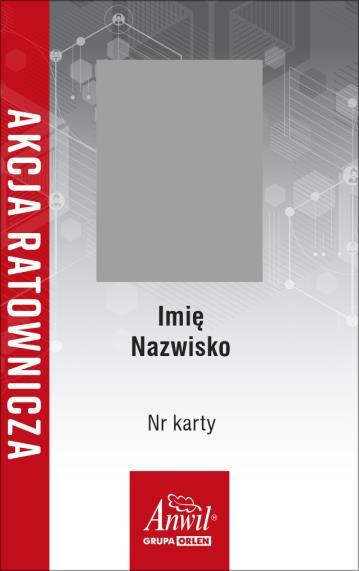 Załącznik nr 1 do Instrukcji Wzory kart identyfikacyjnych Karta dla pracownika