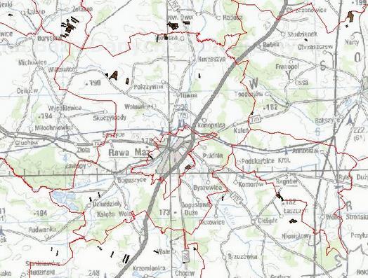 BADANIA MONITORINGOWE GLEB Według informacji uzyskanych z WIOŚ w Łodzi, WIOŚ nie prowadzi badań chemizmu gleb na terenie Miasta.