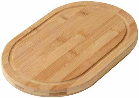 Bambus / Stal nierdzewna 24,4 x 15,2 x 1,1 cm 10 szt. Bambus 30 x 20 x 2 cm 10 szt. Bambus / Stal nierdzewna 43 x 25 x 2 cm 10 szt.