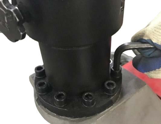 Napełnianie instalacji hydraulicznej STOJAK DO RUR PS3210 Zawór pompy hydraulicznej 1.