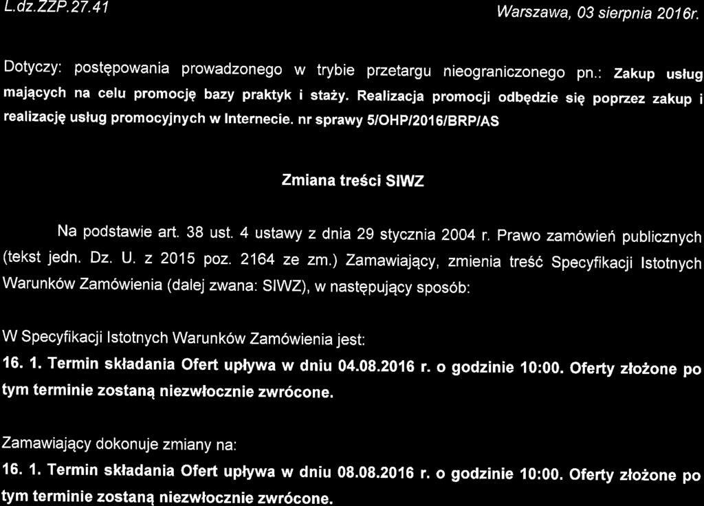 Prawo zamowieh publicznych (tekst jedn. Dz. U. z 2015 poz. 2164 ze zm.