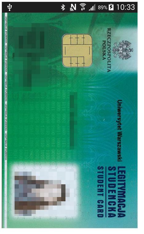 Kanały komunikacji: NFC legitymacja studencka w telefonie: zbliżeniowa karta legitymacji studenckiej korzysta z technologii NFC, w