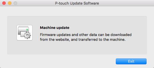 Jak zaktualizować oprogramowanie P-touch c Kliknij ikonę Machine update (Aktualizacja urządzenia).
