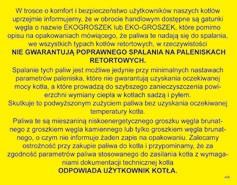 spalaniu w górnej komorze kotła Pozostawienie Regulatora w