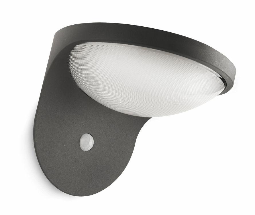 PHILIPS mygarden Kinkiet Dusk antracytowy LED Przemiana promieni słonecznych w światło LED