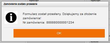 Po wypełnieniu formularza, należy wybrać przycisk przekaż zgłoszenie, formularz zostanie wysłany.