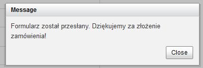 Po uzupełnieniu formatki, należy nacisnąć przycisk wyślij, wniosek zostanie przesłany. Na tym kroku można wprowadzić uwagi. Pojawi się komunikat o wysłaniu formularza.