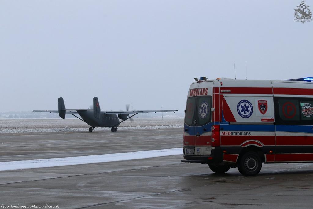 Akcja Serce, 1 lutego 2019, foto: kmdr ppor. Marcin Braszak Ostatni raz - w nocy 3/4.07. Do lotu zadysponowano An-28TD z 43. BLM. Start z lotniska Oksywie nastąpił o godzinie 19.