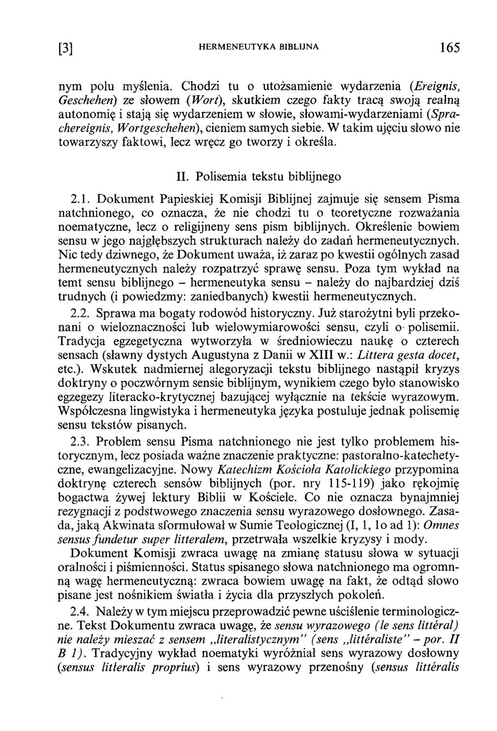 [3] H ERM EN EU TY KA BIBLIJNA 165 nym polu myślenia.