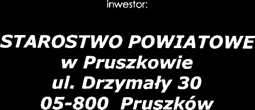 Drzymały 30 05-800 Pruszków cześć opracowania