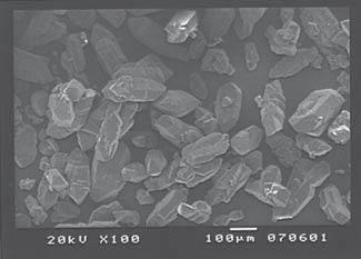 Particle size distribution of 1,1-diamine-2,2-dinitroethylene crystals after cooling crystallization from,-dimethylformamide Rys. 7.
