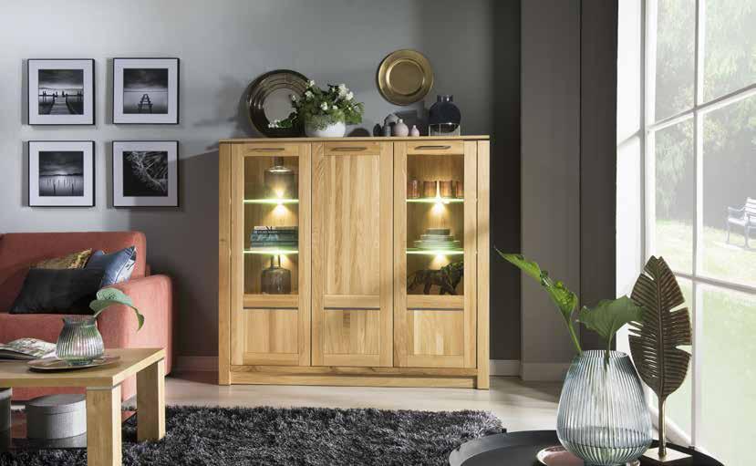 Oslo OSLO 10 witryna 1-drzwiowa L 66 x 198 x 43 cm 1 door display unit L optional lighting p.