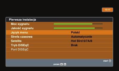 HDMI, np. kineskopowych. Wybrany przewód należy podłączyć zgodnie z instrukcją telewizora (patrz opis panelu tylnego dekodera).