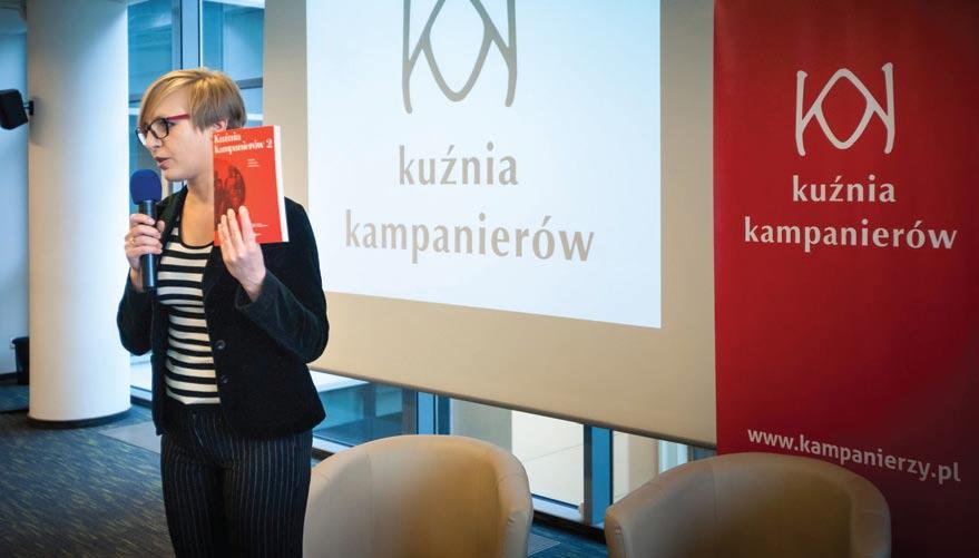 II Kongres Kuźni Kampanierów KUŹNIA KAMPANIERÓW 1. Zorganizowaliśmy II Kongres Kampanierów, w czasie którego blisko 100 osób zainspirowaliśmy do angażowania się w działania na rzecz dobra wspólnego.