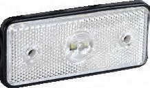 MD-013 LED Lampa obrysowa LED Lampa obrysowa LED MD-013 K LED 110 75 17,5 45 Ø23 1-funkcyjna lampa typu LED niski pobór prądu Konstrukcja lampy odporna na wstrząsy - światło obrysowe - zakres