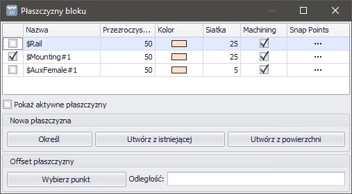 Przesuń z punktem początkowym: umożliwia przesunięcie elementów względem określonego punktu. Modyfikuj > Modyfikuj: umożliwia modyfikację orientacji oraz położenia zaznaczonego komponentu.