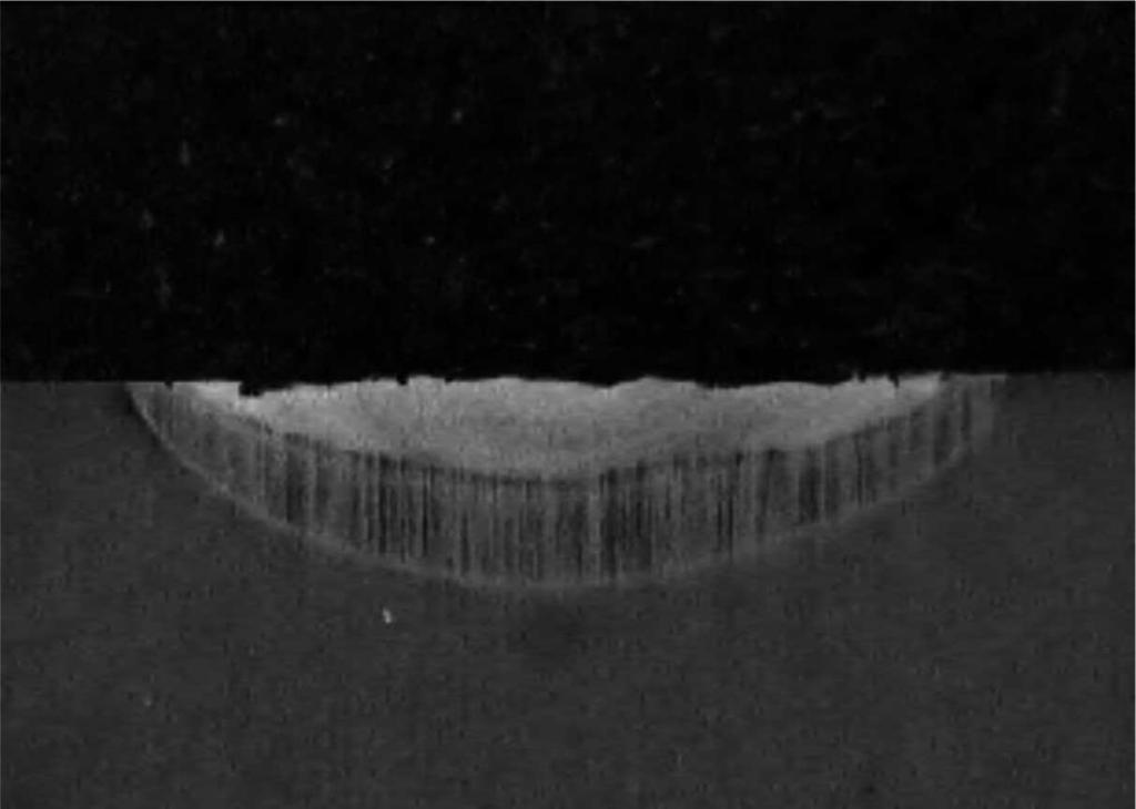 Influence of laser power on thickness of the remelted zone RZ, heat affected zone HAZ