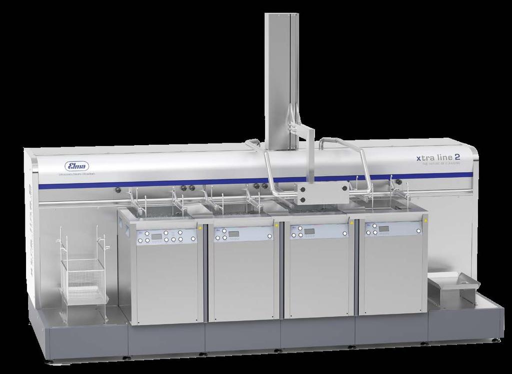 xtra line 2 EASY z jednostką płuczącą Technologia wielofrekwencyjna 25/45 lub 37/130 khz Funkcja Sweep dla optymalnych rezultatów czyszczenia Funkcja Degas do szybkiego odgazowania, w szczególności