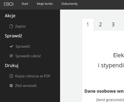 Instrukcja Krok Po Kroku od założenia konta do złożenia Elektroniczny Formularz Stypendia z