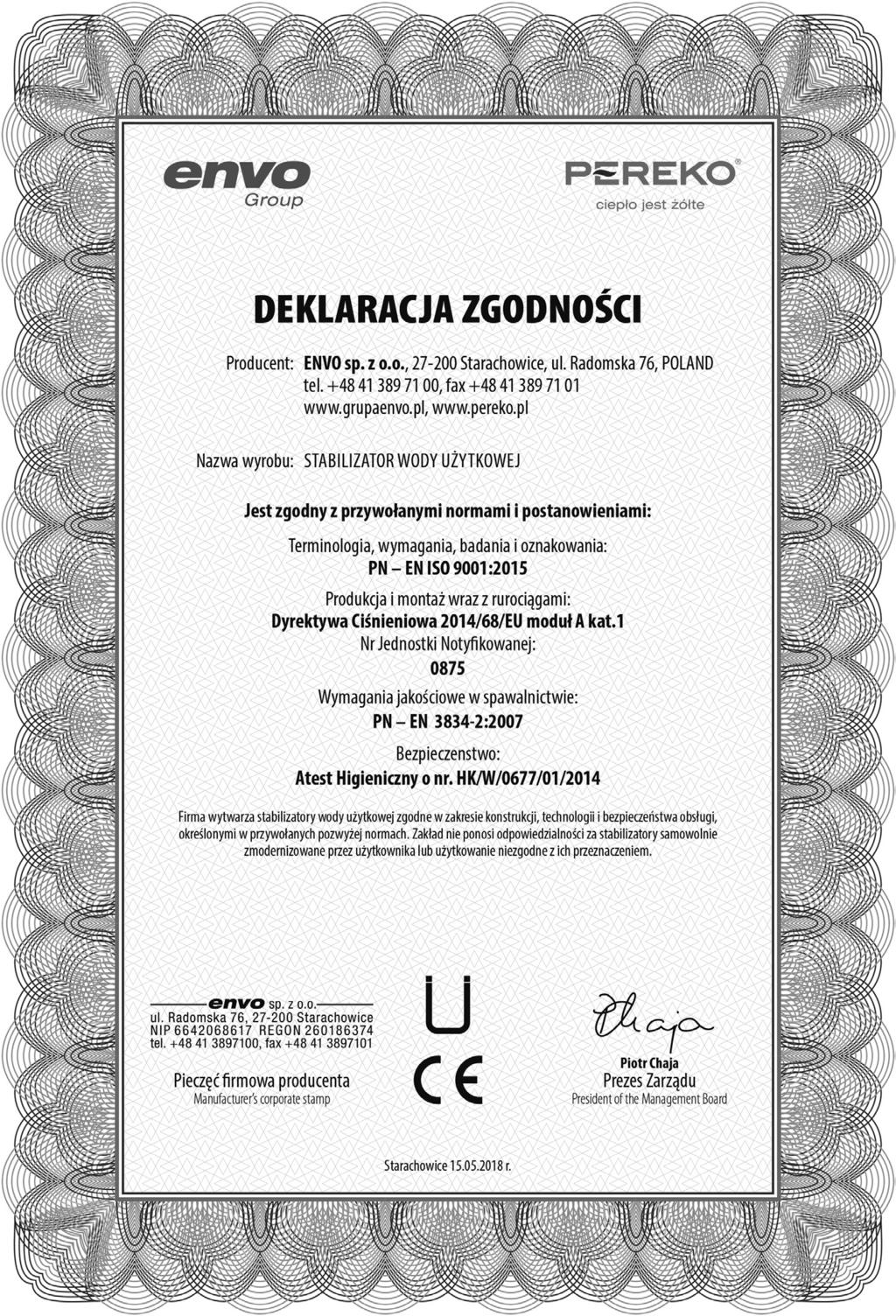5. DEKLARACJA