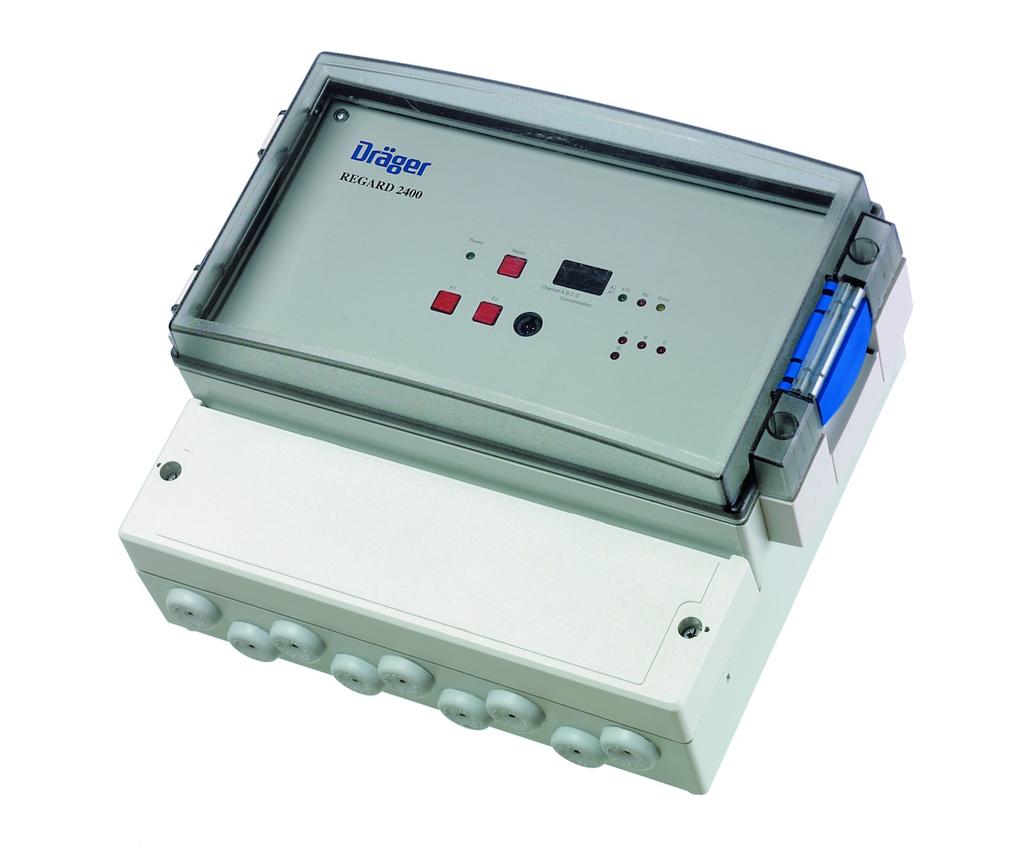 Dräger REGARD 2400 i REGARD 2410 System sterujący ST-5647-2006 Dräger REGARD 2400 i 2410 to niewielkie, elastyczne jednostki sterujące do detekcji toksycznych gazów, tlenu, a także gazów i par