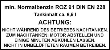 ognia Tabliczka znamionowa silnika