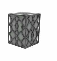 Mała architektura 140 cm Kosz na śmieci Ławka 1
