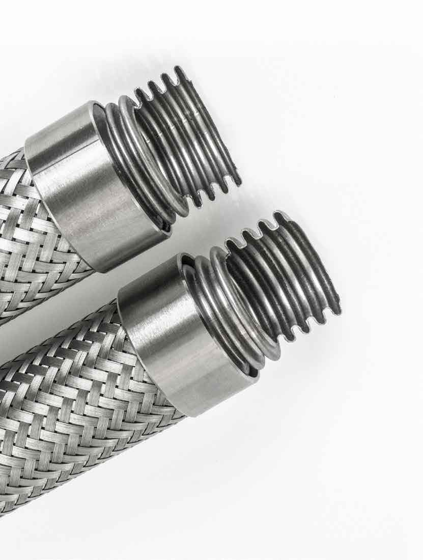 Węże metalowe o zagęszczonym
