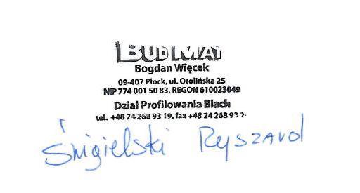 8. Odpowiednia dokumentacja techniczna lub specjalna dokumentacja techniczna: Właściwości użytkowe określonego powyżej wyrobu są zgodne z zestawem deklarowanych właściwości użytkowych.