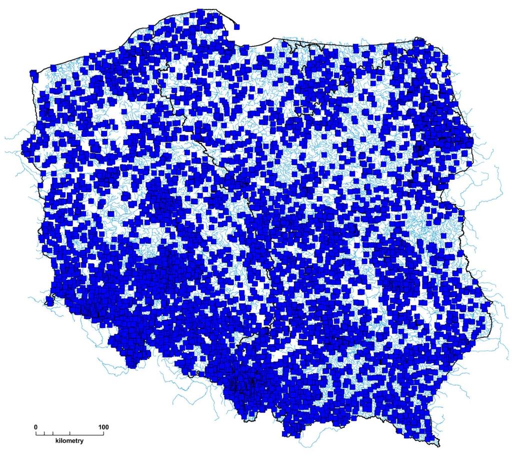 Pobory wód powierzchniowych 10 170 obiektów Nr