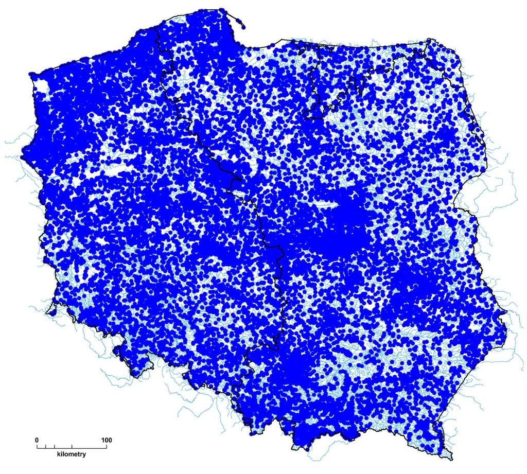 Pobory wód podziemnych 21 710 obiektów Nr