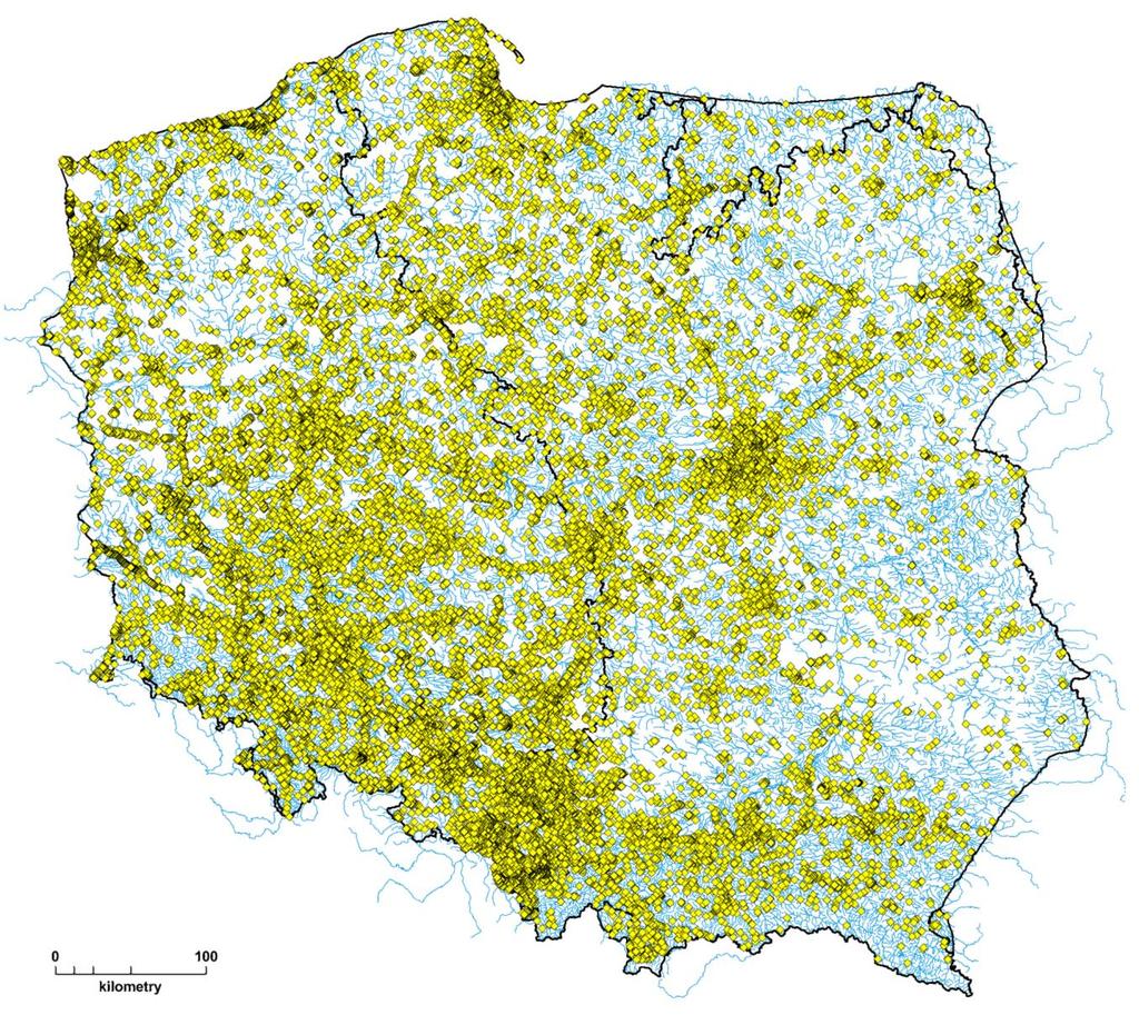 Zrzuty wód opadowych 55 300 obiektów Nr