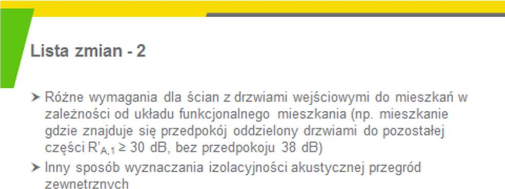 Na slajdach 11-13 znajduje się lista zmian, które obejmuje projekt normy.