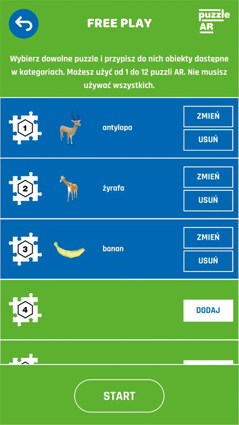 Dzieci Programować FREE PLAY - zakładka umożliwiająca swobodne korzystanie z rozszerzonej rzeczywistości w zależności od własnych potrzeb JAK UŻYWAĆ - krótka instrukcja z opisem, do czego służą oba