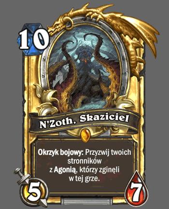 Jednak analizując nieliczne dowody, można dojść do wniosku, że N'Zoth ma obsesję na punkcie radykalnych metamorfoz, przy czym w jego guście są czaszki, czarna skóra i wysokie buty na platformach.