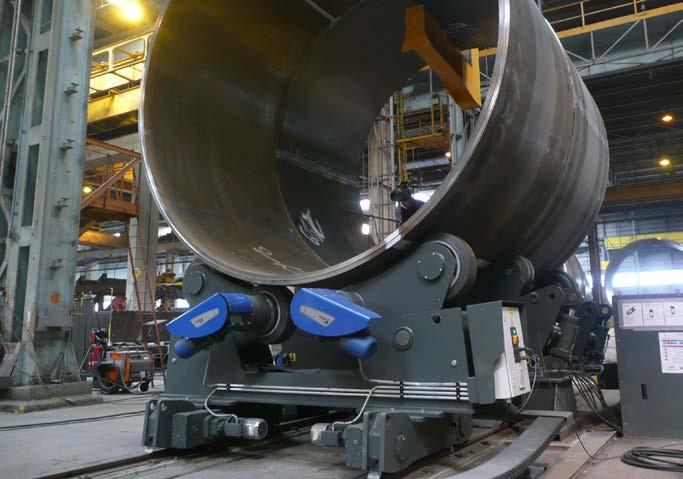 3 Akcesoria Obrotniki rolkowe PEMA mogą być wyposażone w cały zastaw akcesoriów w zależności od typu produkcji, używanych materiałów i geometrii produktów klienta.