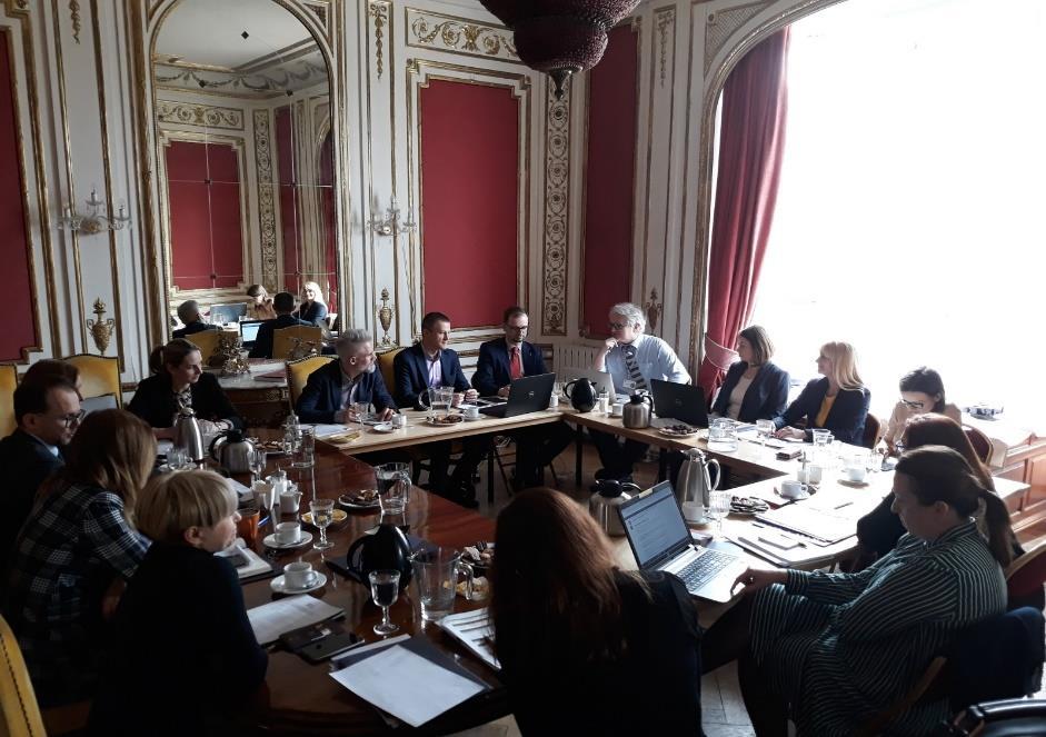 Opis: Spotkanie grupy roboczej Domu Polski Wschodniej w Brukseli, 2018 r.