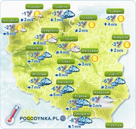 Pokrywa śnieżna Prognoza