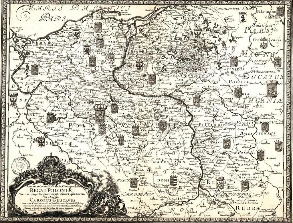 Mapa autorstwa Erika Dahlbergha i Louisa Cordiera (schyłek XVII w.